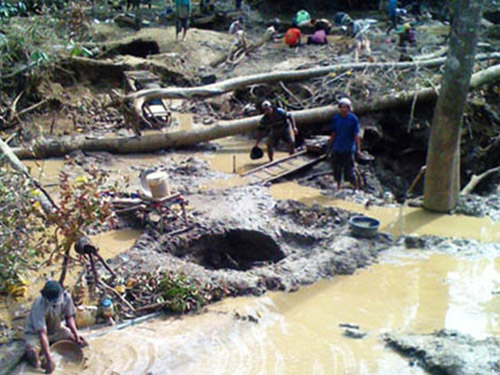 老撾、柬埔寨礦點-淘洗砂金